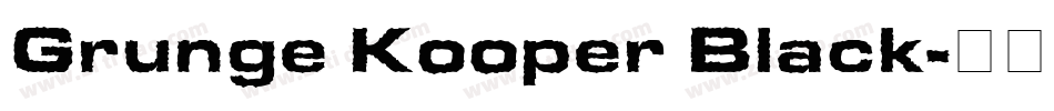 Grunge Kooper Black字体转换